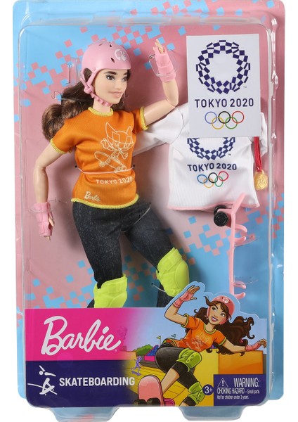 Olimpiyat Bebekleri Skateboarding GJL78 indirimleri