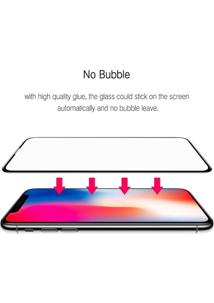 Iphone 8 6d Kavisli Tam Kaplayan Temperli Kırılmaz Cam Ekran Koruyucu
