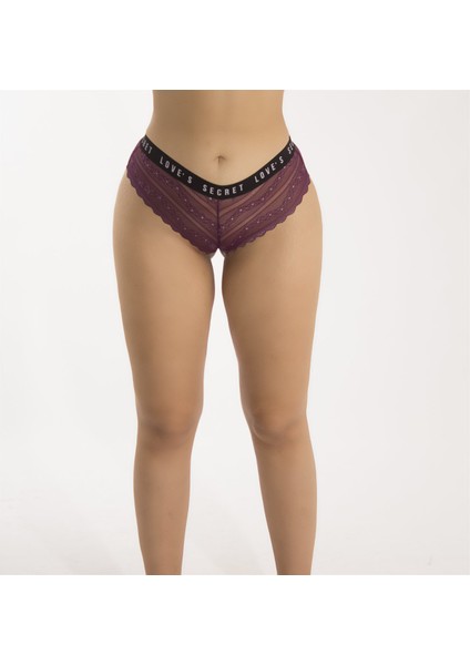 Tanga Ön Arka Girift Bant Dantel