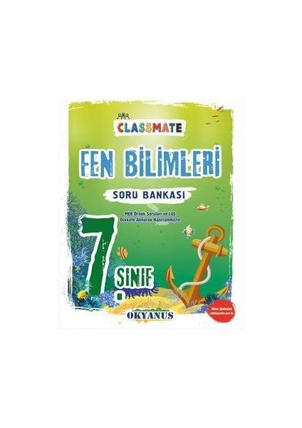 Okyanus 7. Sınıf Classmate Fen Bilimleri Soru Bankası