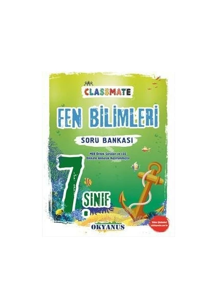 Okyanus Eğitim Yayınları Okyanus 7. Sınıf Classmate Fen Bilimleri Soru Bankası