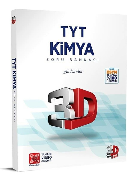 3D Yayınları TYT Kimya Soru Bankası Tamamı Video Çözümlü