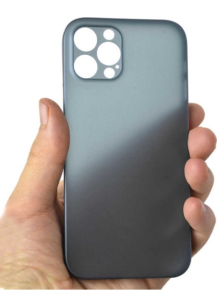 noktaks - Apple iPhone 12 Pro Max - Kılıf Koruyucu Sert Eko Pp Kapak - Saks Mavi