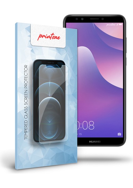 Huawei Y7 2018 Uyumlu Temperli Cam Ekran Koruyucu