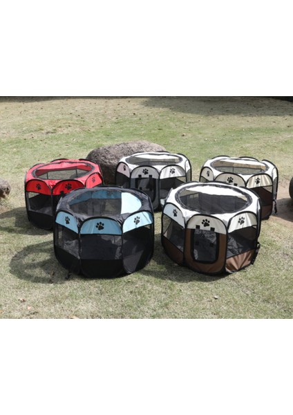 8 Köşeli Evcil Hayvan Çadırı Sarı 3 Boy (Yurt Dışından) fiyatları