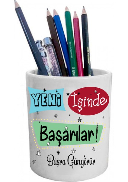 Yeni Iş - Ofis Hediyesi Isim Baskılı Kalemlik