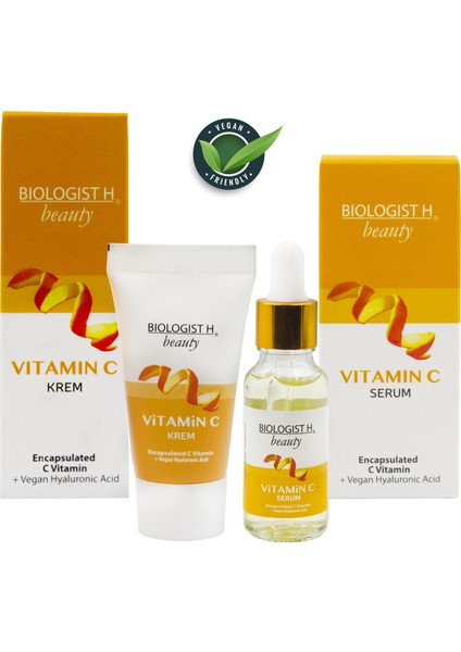 Bıologıst H Leke Karşıtı Ton Eşitleyici Aydınlatıcı Vitamin C Krem + C Serum