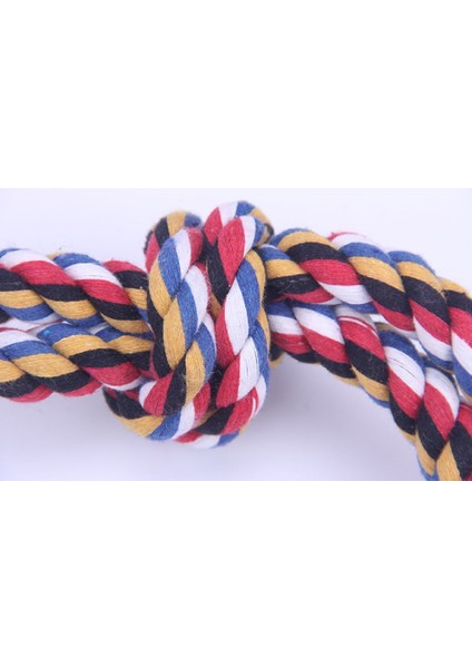 Düğümlü Renkli Diş Ipi Köpek Oyuncağı 45 cm