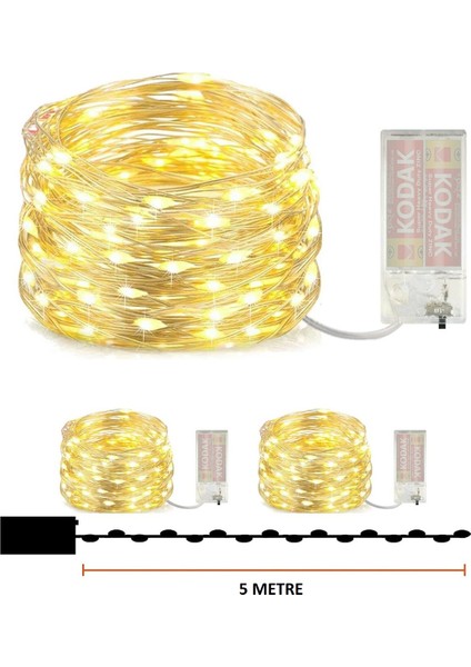 5 M Peri LED Çok Amaçlı Dekoratif Aydınlatma Gün Işığı