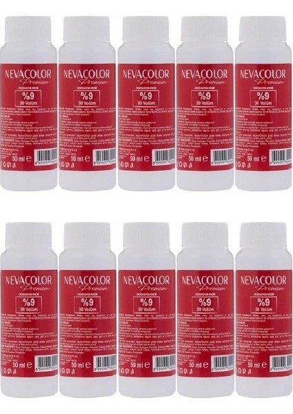 Nevacolor Oksidan 30 Volume %9 50ML x 10 Adet