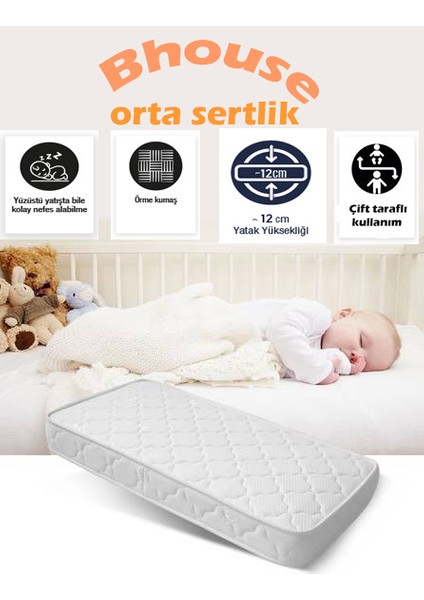 Bebek Beşik Park Sünger Yatak 60X120X12 indirimleri