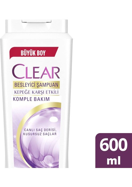Kepeğe Karşı Etkili Şampuan Besleyici Şampuan Komple Bakım 600 ML 1 Adet