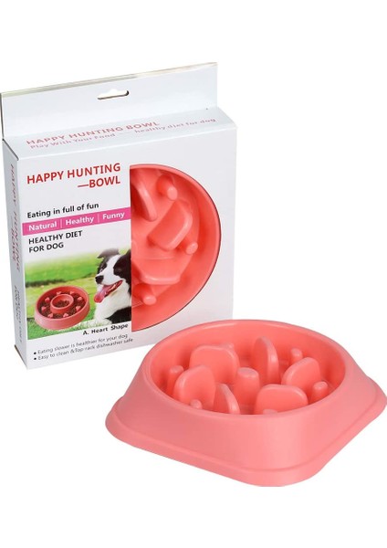 Happy Hunting Dog Bowl Köpek Mama Kabı Pembe