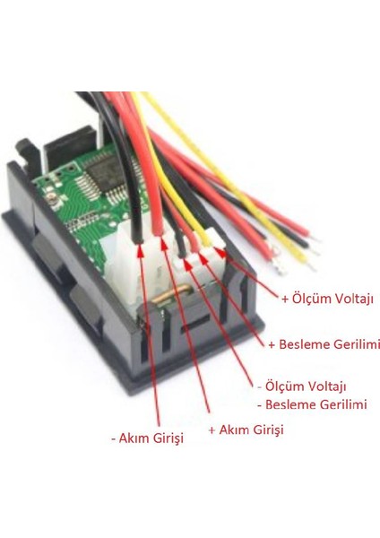 Dijital Voltmetre ve Ampermetre (30 V-10 A)
