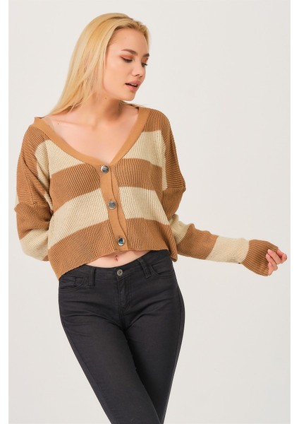 Z3008 Dewberry Kadın Hırka-Camel modelleri