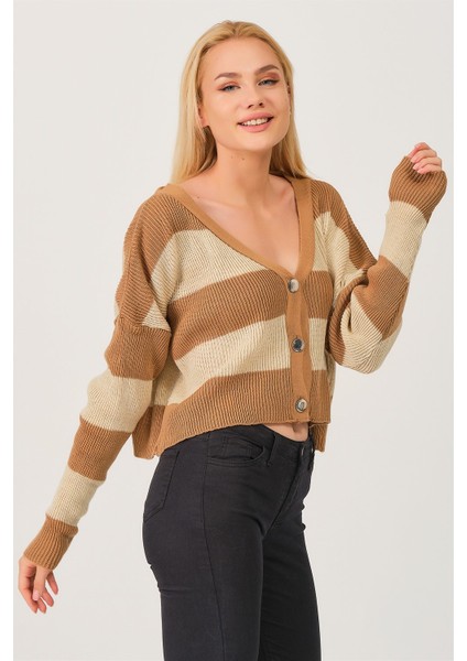 Z3008 Dewberry Kadın Hırka-Camel indirimleri