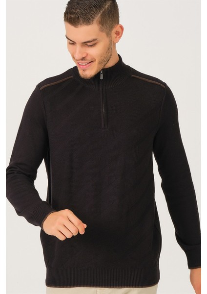 V0890 Dewberry Dio Rise Erkek Kazak-Siyah