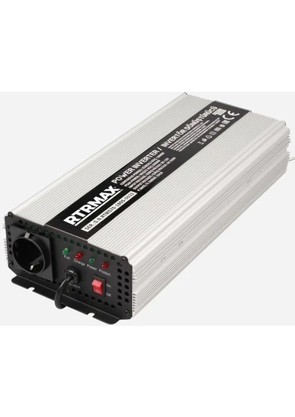 Rtrmax RTM570 Inverter Dönüştürücü Akü Şarj 1000W 12V 220V