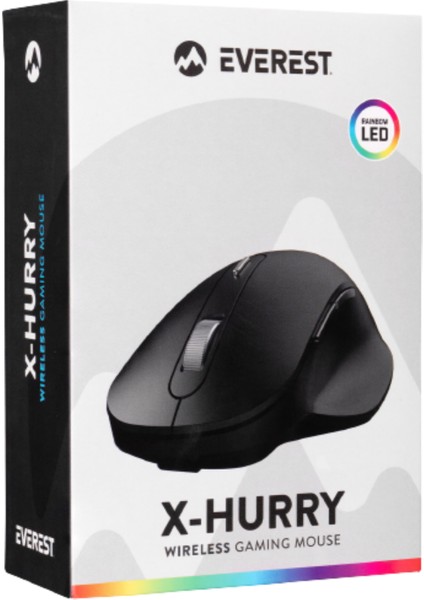 SM-W76 X-Hurry 2.4ghz Siyah 6d Şarjlı Kablosuz  Sessiz Tuşlu Gaming Oyuncu Mouse