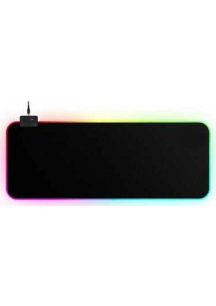 Rgb Ledli Işıklı Siyah Gaming Mousepad 70 x 30 cm Kaymaz Taban Oyuncu Mouse Pad