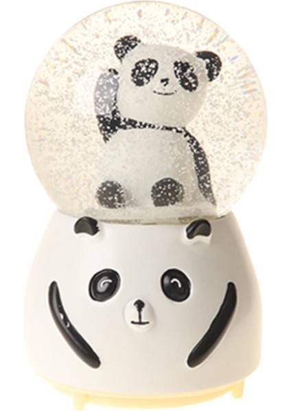 Panda 2 Büyük Boy Işıklı Müzükli Kar Küresi