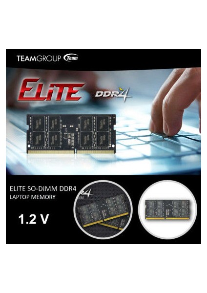 Elite 8GB (1x8GB) 3200MHz CL 22 DDR4 Notebook SODIMM Ram (TED48G3200C22-S01)