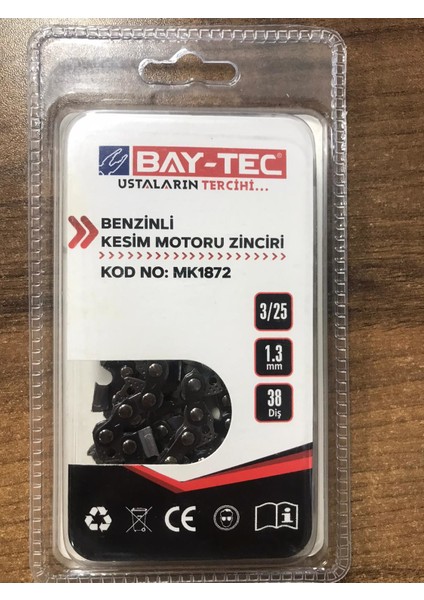 Benzinli Kesim Motoru Zinciri 38 Diş