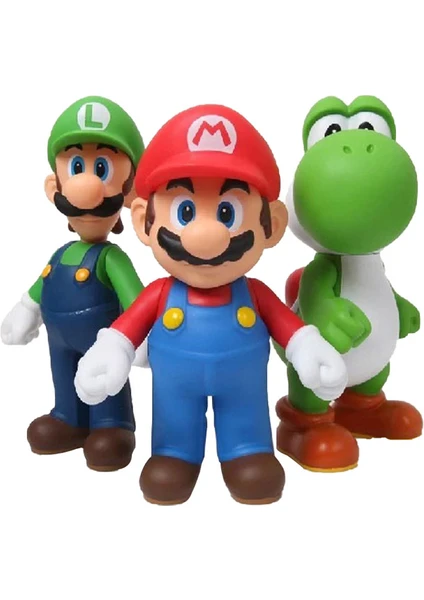 Zppld 3'lü Super Mario Mario Figür (Yurt Dışından)