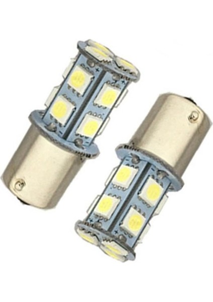 Tek Duy Düz Tırnak LED Ampul 13 Smd 3 W 12 V Beyaz