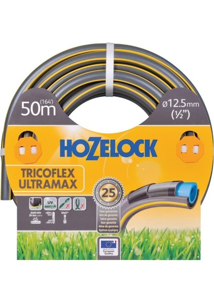 50 Metre Ultramax Tricoflex 1/2 ,12,5mm Dayanıklı Hortum