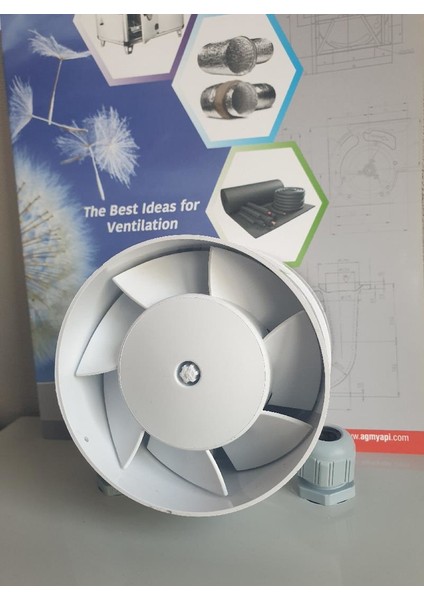 tes YUF125 Havalandırma Fanı 125MM Boru Tipi Çapı / 190 M3/h Güç 18 W Devir 2800 fiyatları
