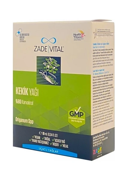 Zade Vital Kekik Yağı 10 ml