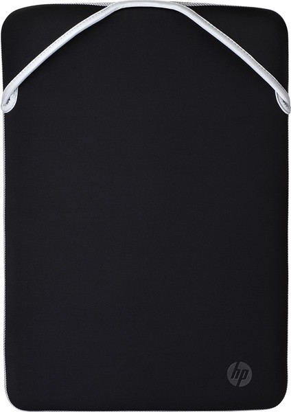 15.6" Neopren Çift Taraflı Dizüstü Bilgisayar ve Notebook Kılıfı Gümüş Siyah 2F2K5AA