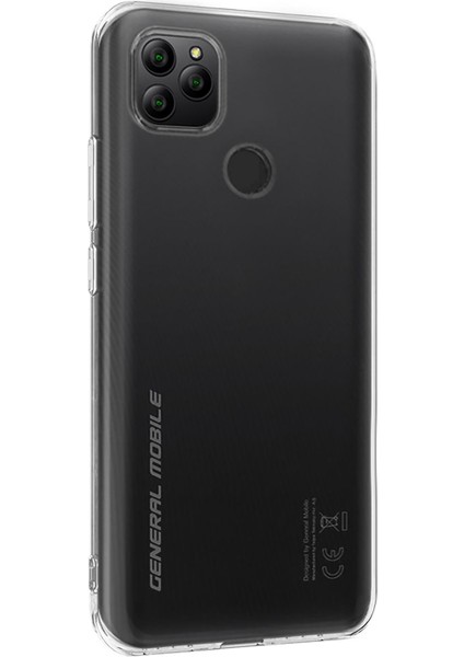 General Mobile Gm 21 Kılıf Transparent Soft Beyaz
