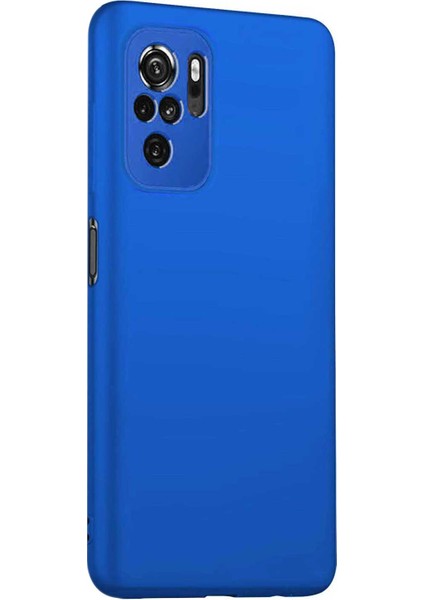 Matte Silicone Xiaomi Redmi Note 10 Kılıf Mavi