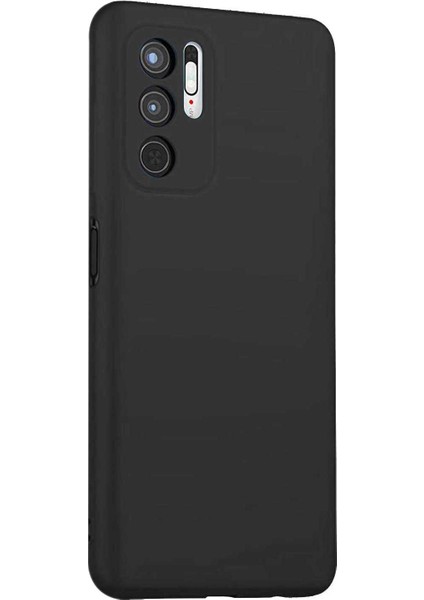 Matte Silicone Xiaomi Poco M3 Pro Kılıf Siyah