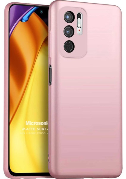 Matte Silicone Xiaomi Poco M3 Pro Kılıf Rose Gold