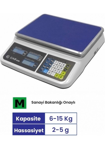 Pr II Plus Tutar Hesaplamalı Terazi 15 kg