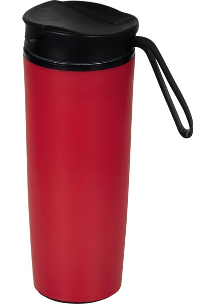 Devrilmez Termos, Bitki Çayı ve Kahve Için Sıcak Tutan, 500 Ml, Kırmızı