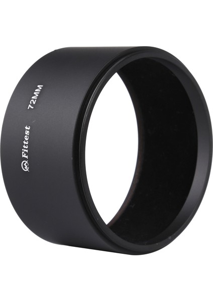 Orta Telefoto Lens Için En Uygun Olanın 72MM Konu Tipi Düz Tüp Full Metal Lens Hood Gölge(Yurt Dışından)