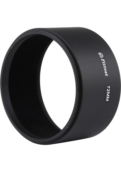 Orta Telefoto Lens Için En Uygun Olanın 72MM Konu Tipi Düz Tüp Full Metal Lens Hood Gölge(Yurt Dışından)