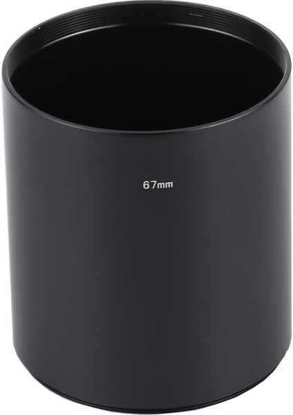 Orta Telefoto Lens Için 67MM Konu Tipi Düz Tüp Full Metal Lens Hood Gölge(Yurt Dışından) fiyatları