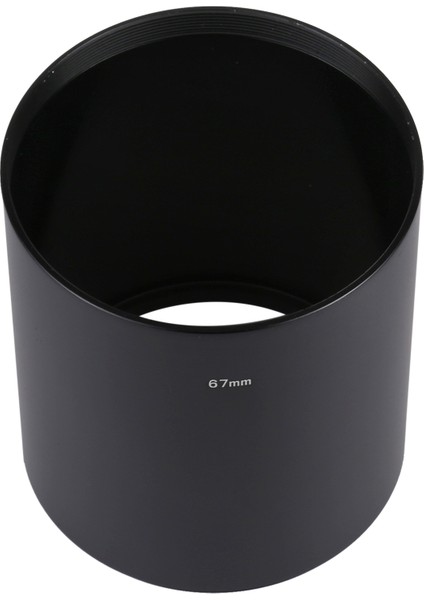 Orta Telefoto Lens Için 67MM Konu Tipi Düz Tüp Full Metal Lens Hood Gölge(Yurt Dışından) indirimleri