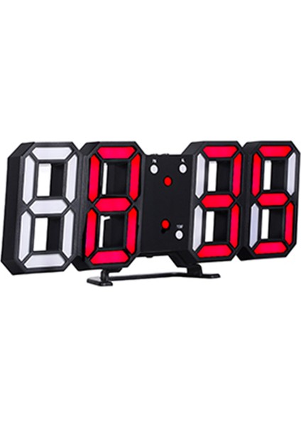 3D LED Dijital Saat - Kırmızı (Yurt Dışından)