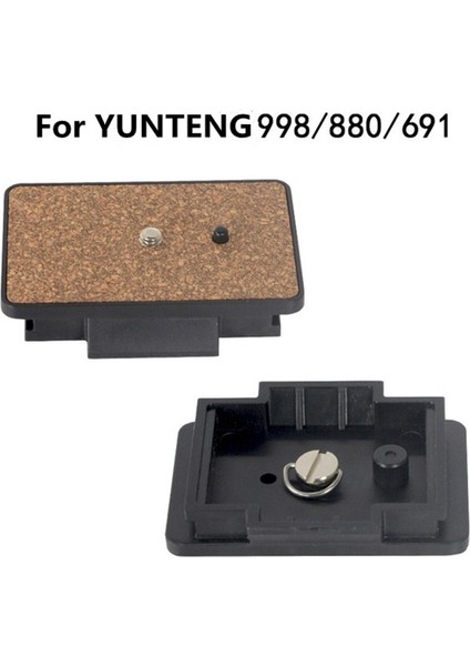 Yunteng 998 Için 4 Adet Bexın Tripod Hızlı Bırakma Plakalı - Kahverengi ( Yurt Dışından )