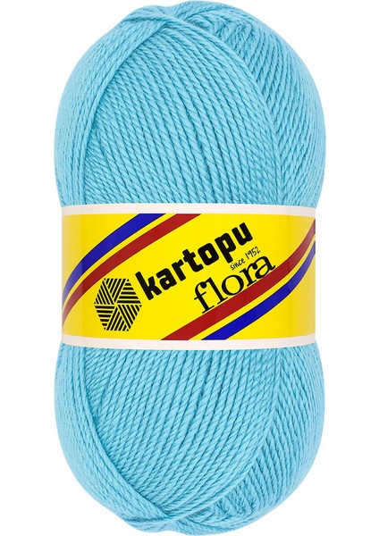 Flora K515 Turkuaz El Örgü Patik Ipi 100 gr