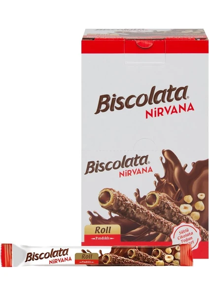 Biscolata Nirvana Roll Fındıklı 12'li