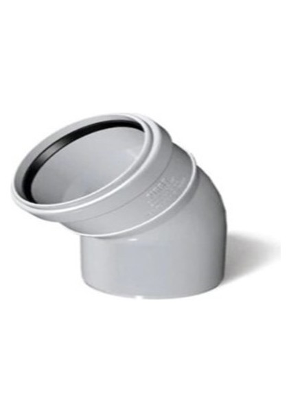 Pvc 50'lik Açık Dirsek 45°
