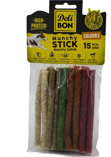 Deriden Munchy Çubuk Karışık Renk 15Lİ Paket