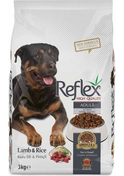 Kuzulu Pirinçli Yetişkin Köpek Maması 3 kg